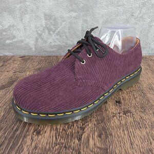 Dr Martens 1461 Duchess Corduroy Oxford Shoes 7 Oxblood Academia Preppy Gothic